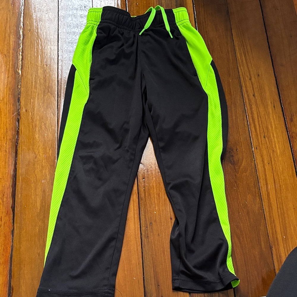 Champion Kids Black and Neon Green Joggers
